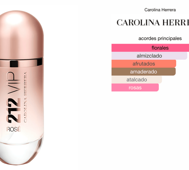212 VIP Rosé Carolina Herrera 1.1 Premium - Perfumes Colombia