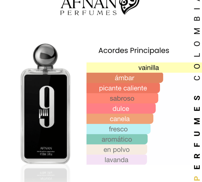 9 PM Afnan 100ml EDP 1.1 Premium - Perfumes Colombia