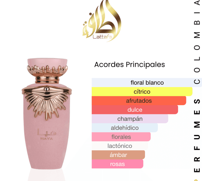 Lattafa Haya 100ml EDP 1.1 Premium - Perfumes Colombia