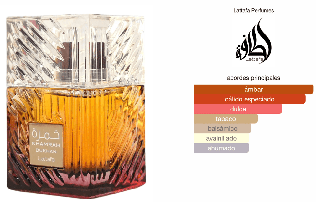 Lattafa Khamrah Dukhan 100ml EDP 1.1 Premium - Perfumes Colombia