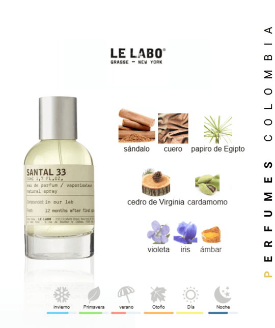 Santal 33 Le Labo 100ml EDP 1.1 Premium - Perfumes Colombia