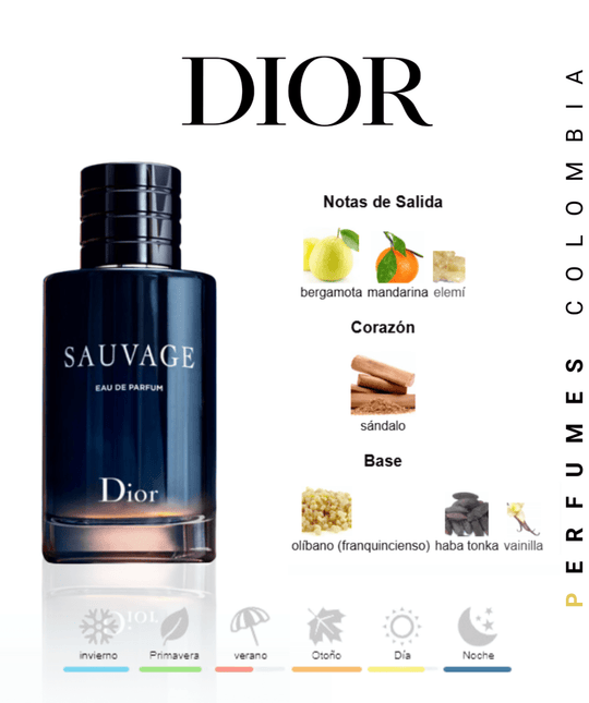Sauvage Parfum Dior 100ml EDP 1.1 Premium - Perfumes Colombia